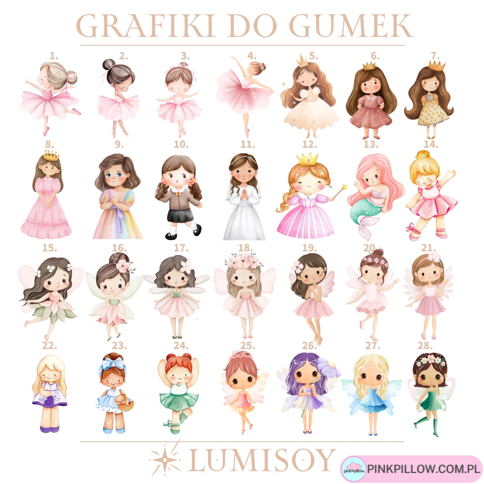 Gumka Scrunchies z Personalizacją dla Dziewczynek - obrazek 2