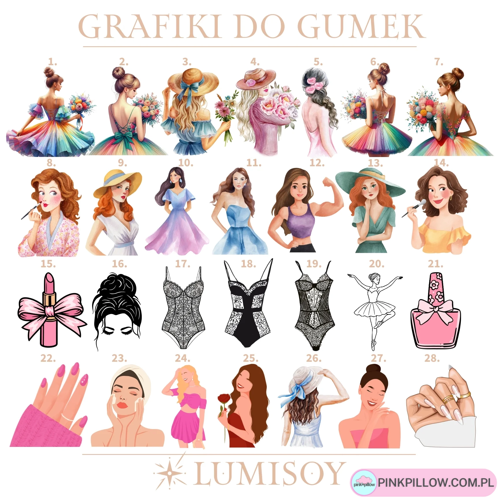 Gumka Scrunchies z Personalizacją dla Klientek - obrazek 2