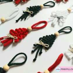 Zawieszka Świąteczna na choinkę ze sznurka - Różne Kolory