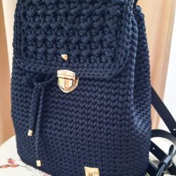 Duży Plecak damski ze sznurka - Różne Kolory