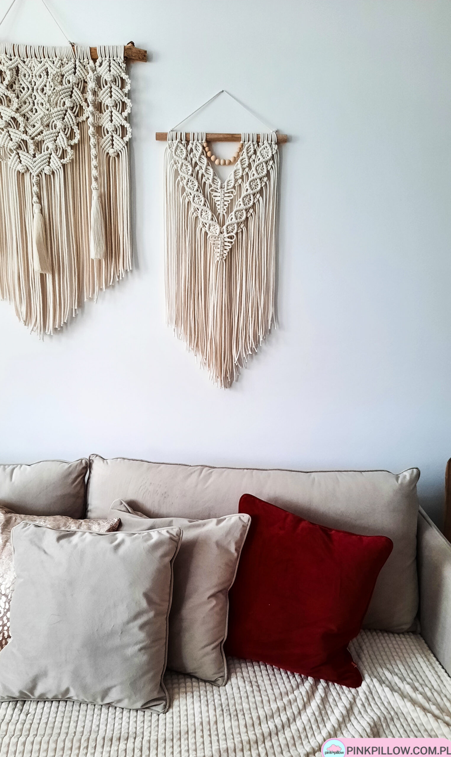 Makrama ścienna Eva - Wymiary 40x80 cm - Różne Kolory - obrazek 4