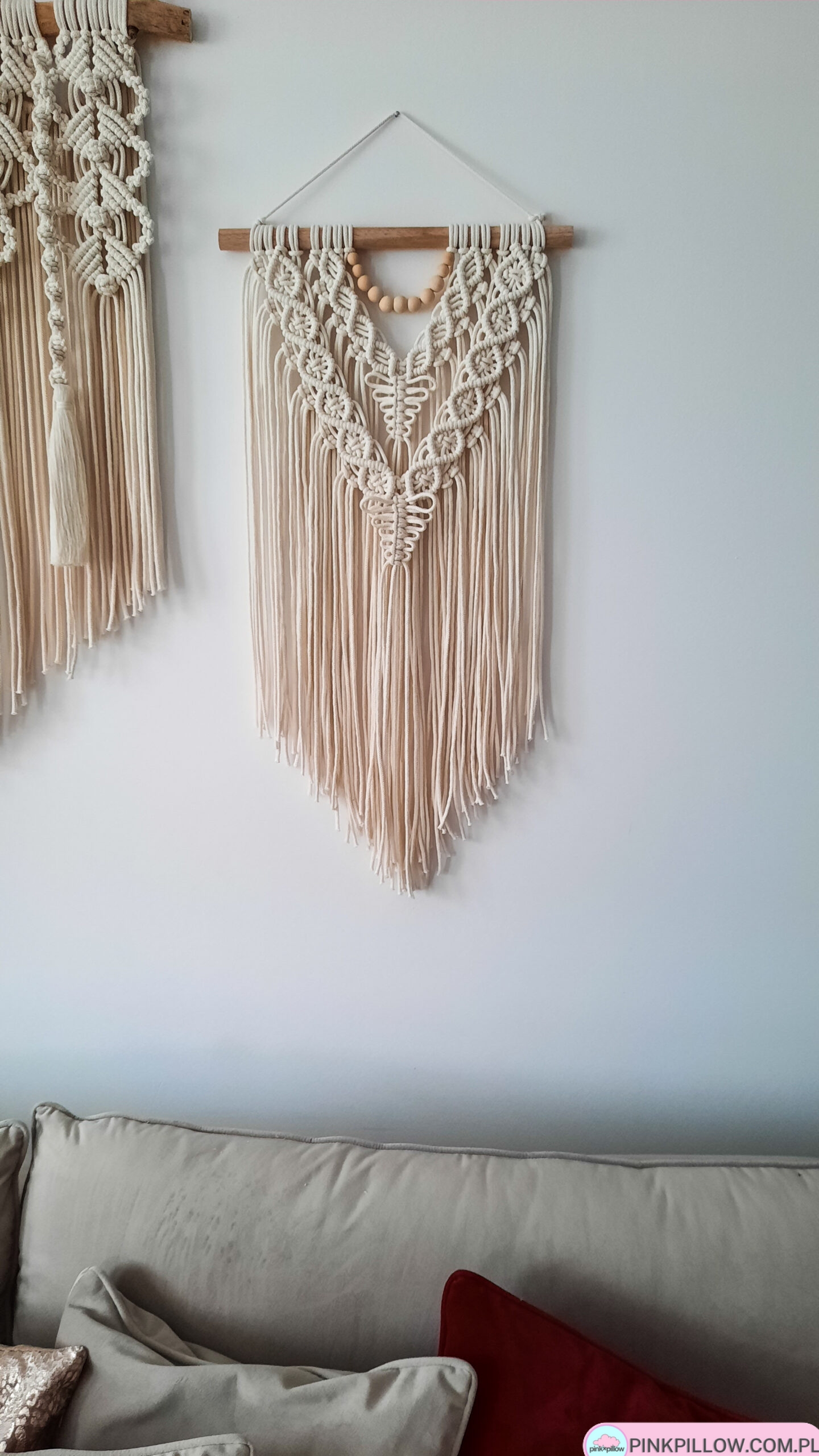 Makrama ścienna Eva - Wymiary 40x80 cm - Różne Kolory - obrazek 3