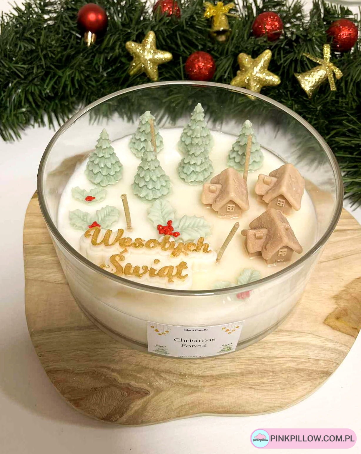 Duża Świeca zapachowa Świąteczna "Christmas Forest" - Różne Zapachy