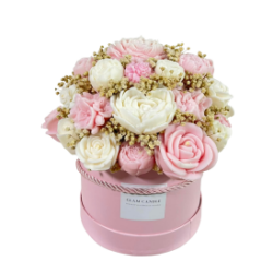 Candle Flower Box Róż XL