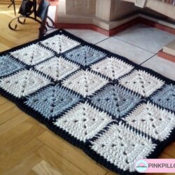 Dywan w Kolorowe Kwadraty "ROYAL" - Wymiar 105x65 cm