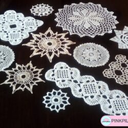 Serwetki Koronkowe do ramek - Komplet 11 szt.