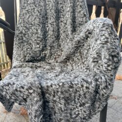 Koc Szary Melanż - Rozmiar 110x143 cm