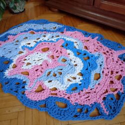 Dywan Abstarkcyjny Kolorowy - Wzór Freeform - Wymiar 115x85 cm