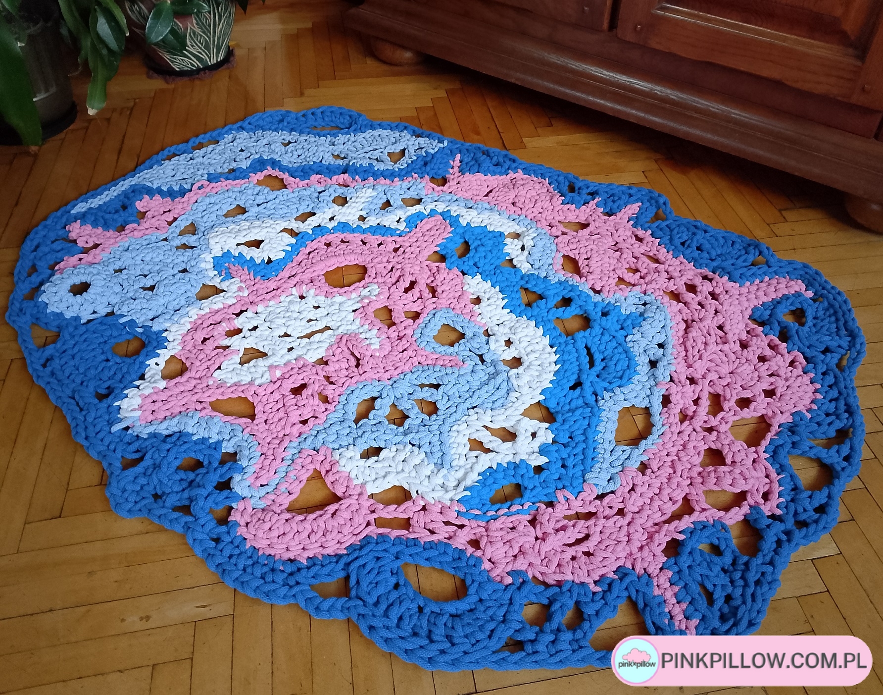 Dywan Abstarkcyjny Kolorowy - Wzór Freeform - Wymiar 115x85 cm