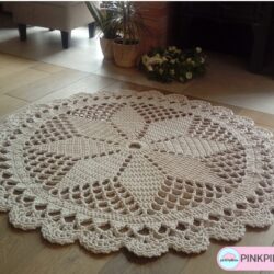 Dywan Ażurowy "Dace Beige" 130 cm - Kolor Ciepły Beż