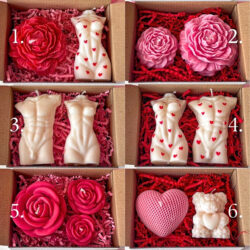 Świece Walentynkowe w Pudełku Prezentowym - Różne Warianty