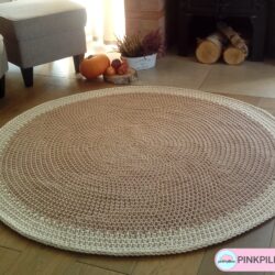 Dywan okrągły 150 cm - Wzór Marcus