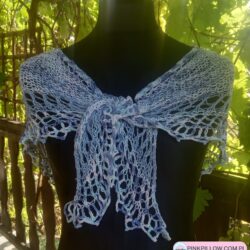 Chusta bawełniana na drutach robiona - Sposób wiązania