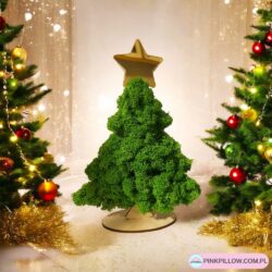 Dekoracyjna Choinka z Mchu Chrobotka - Wysokość 20 cm