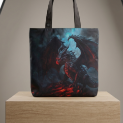 Duża Torba typu Shopper - Wzór Smok 1