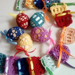 Szydełkowe Koszulki na Jajka Wielkanocne - Różne Kolory