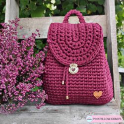 Plecak ze sznurka na szydełku - Różne Kolory