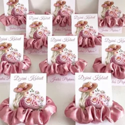 Gumka Scrunchies z Personalizacją dla Klientek