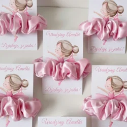 Gumka Scrunchies z Personalizacją dla Dziewczynek