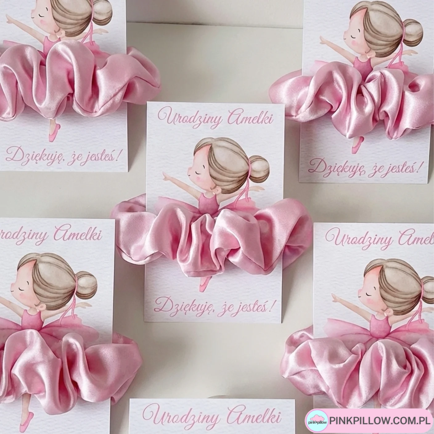 Gumka Scrunchies z Personalizacją dla Dziewczynek