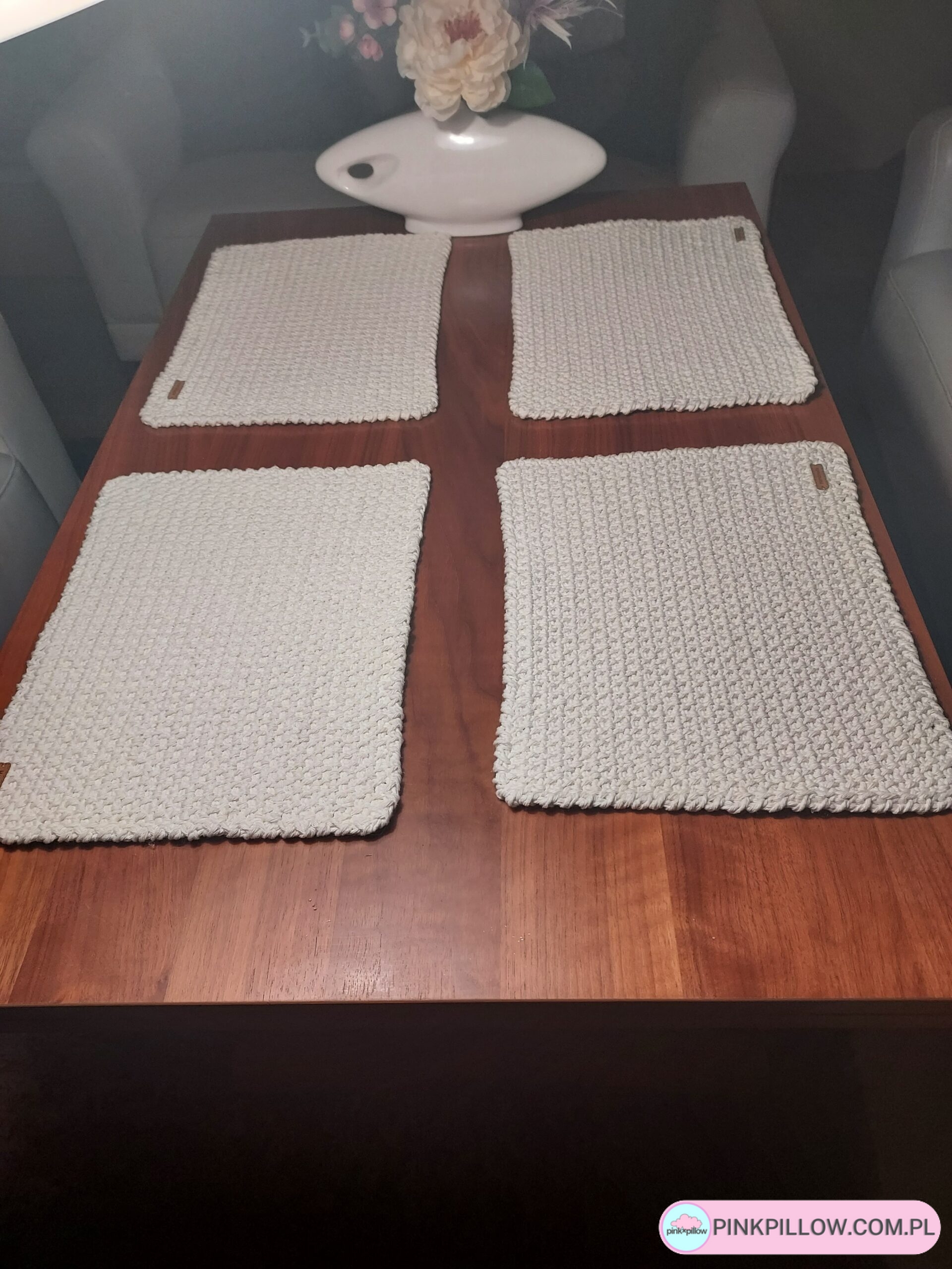 Podkładki na stół prostokątne 4 sztuki - Komplet