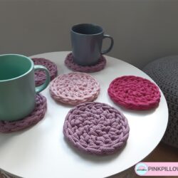Okrągłe Podkładki na stół - Małe - Zestaw 4/6szt. - Różne Kolory