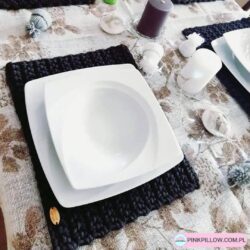 Prostokątne Podkładki na szydełku - Duże - Różne Kolory