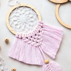 Mały Łapacz snów Makrama 28 cm - Różne Kolory