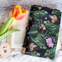 Etui na książkę/notes - Wzór Żaba
