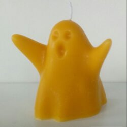 Mała Świeczka z wosku pszczelego "Duszek" - Wysokość 9 cm