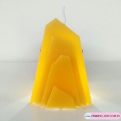 Wosku pszczeli Świeca "Kamienna Góra" - Wysokość 9 cm