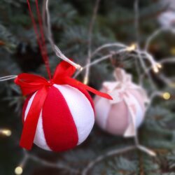 Bombki materiałowe Velvet 8 cm - Różne Kolory