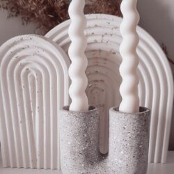 Spiralne Świece do świecznika - Zestaw 2 szt.
