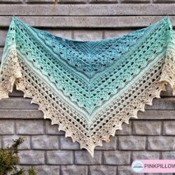 Chusta na plecy "Bożenka" - Kolor Kremowa Pistacja