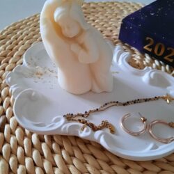 Świeczka Podziękowanie dla gości Chrzest - Wzór Dzieciątko