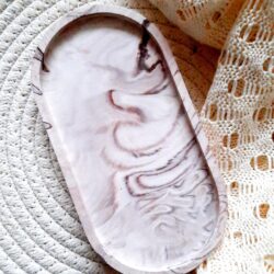 Taca na Perfumy z Gipsu polimerowego Owalna