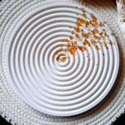 Duża Taca dekoracyjna Ryflowana okrągła