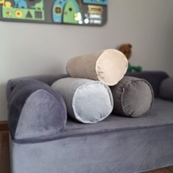 Poduszka Wałek - Welurowa - Różne Rozmiary i Kolory