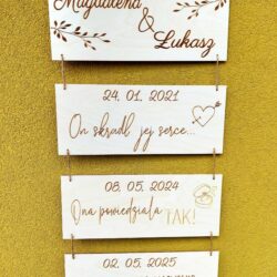 Historia naszej Miłości Tablica