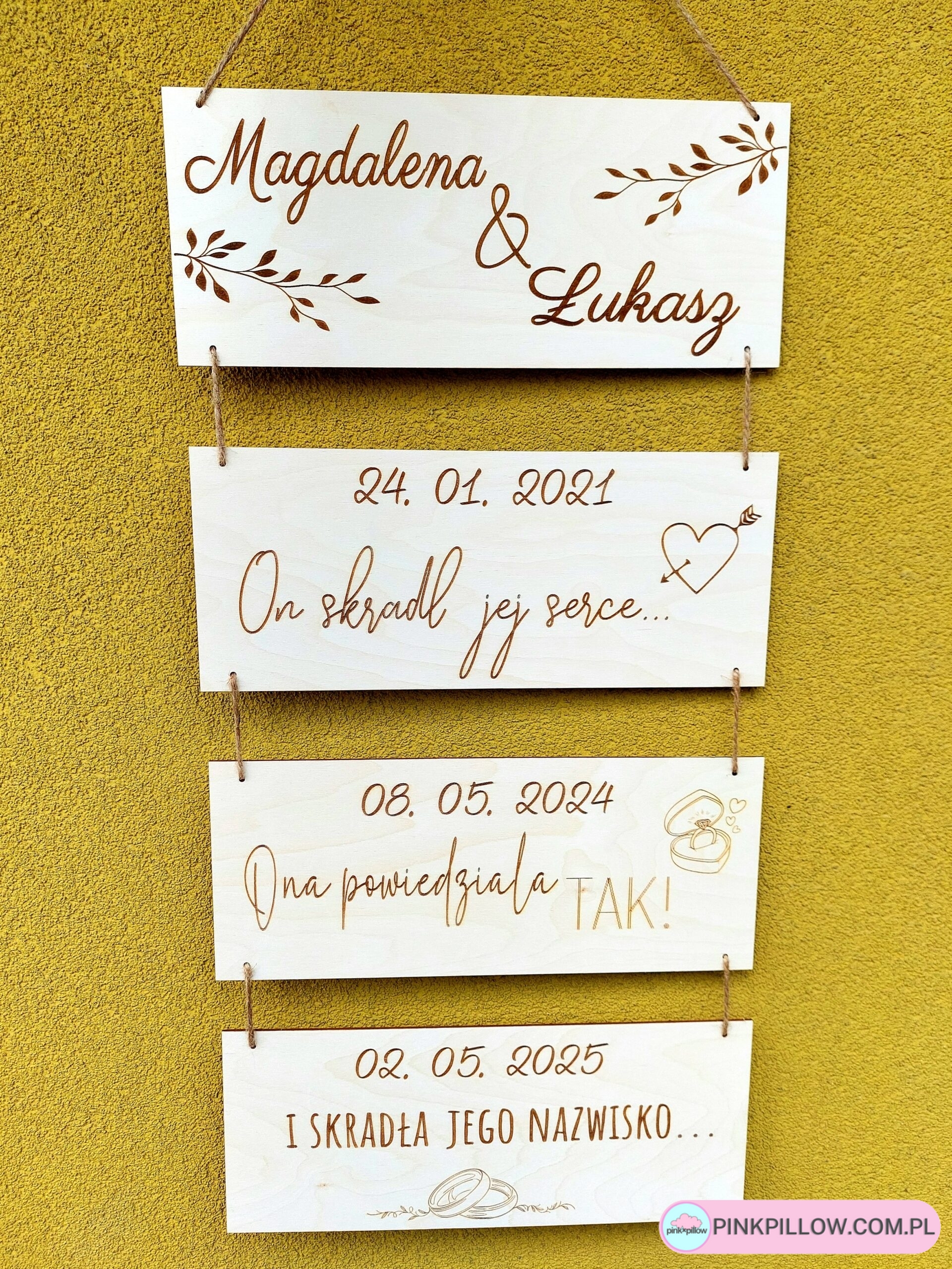 Historia naszej Miłości Tablica