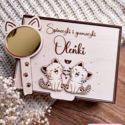 Personalizowane Pudełko na spinki i gumki dla Dziewczynki