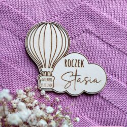 Magnes podziękowania na Roczek, Chrzest, Urodziny – Wzór Balon