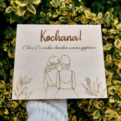 Pudełko z Prośbą o świadkowanie "Czy zostaniesz moją świadkową"