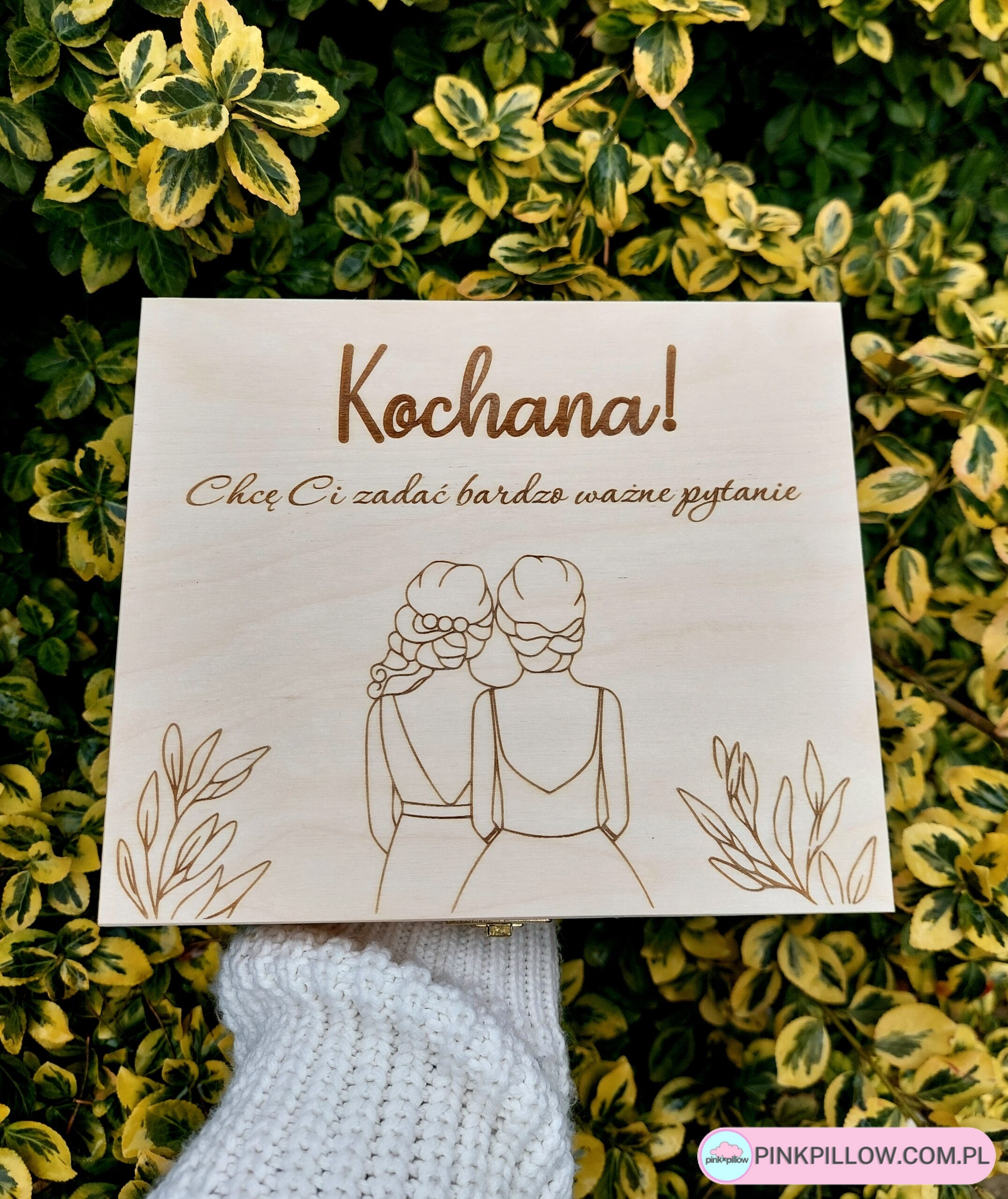 Pudełko z Prośbą o świadkowanie "Czy zostaniesz moją świadkową"