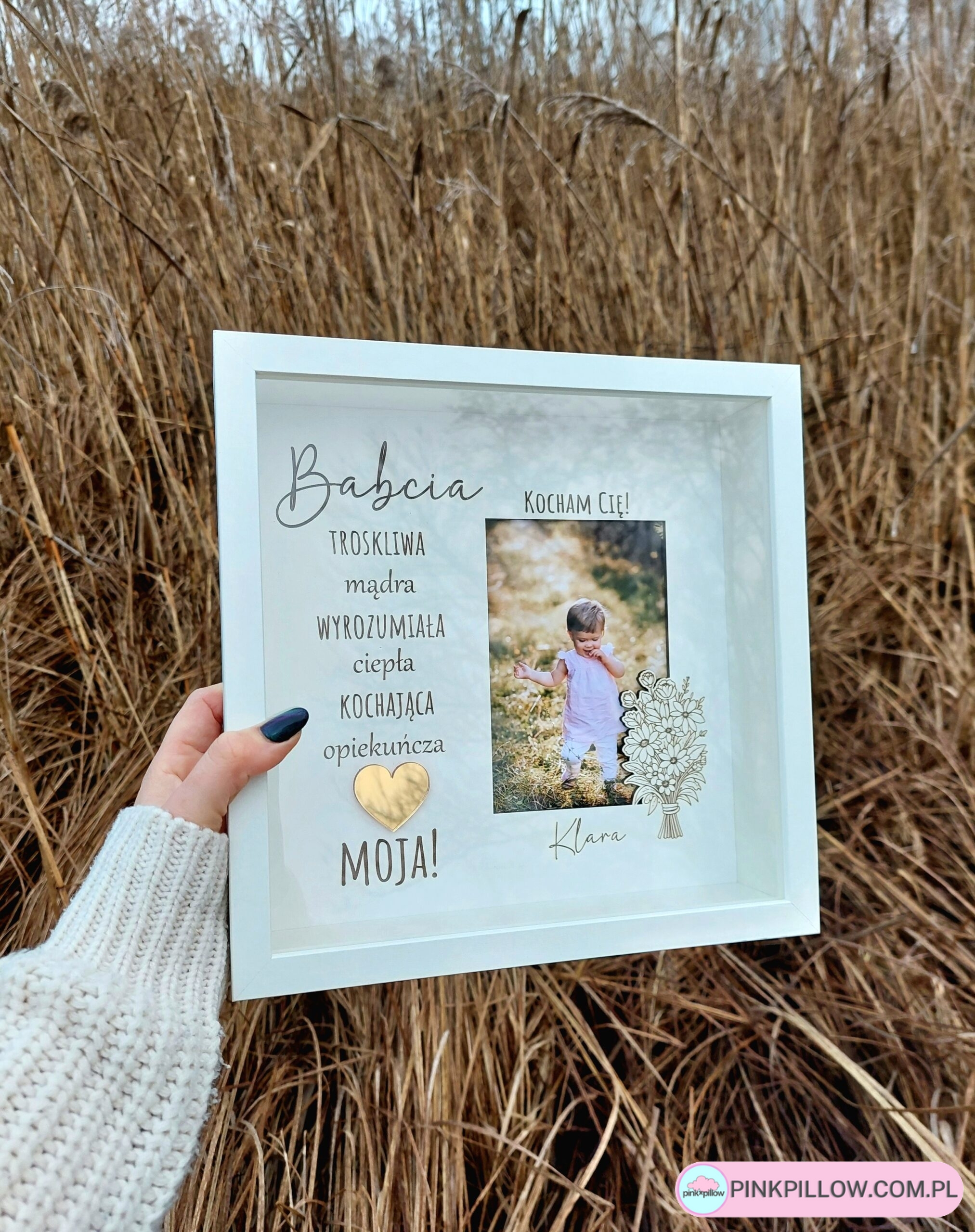Ramka dla Babci i Dziadka ze zdjęciem - Personalizowana