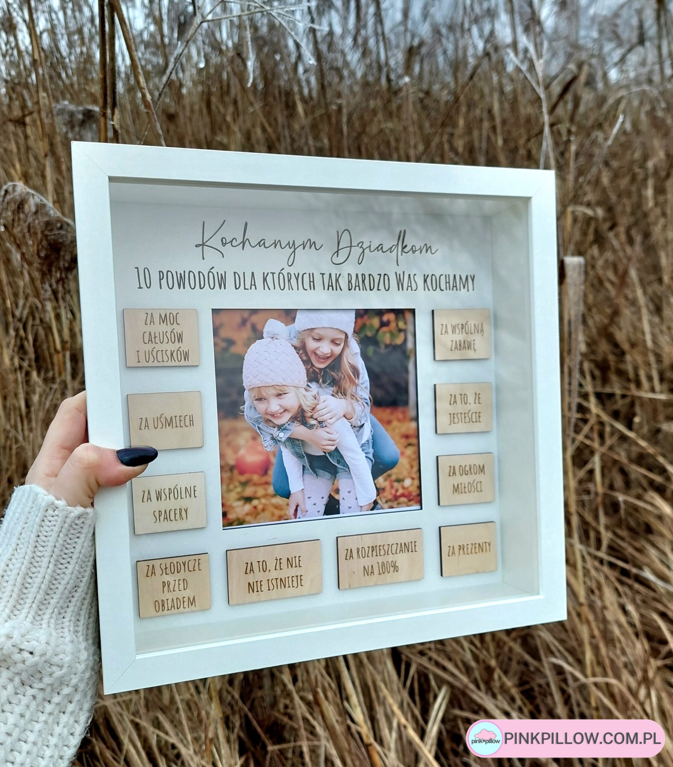 Personalizowana Ramka na Zdjęcia Dzień Babci i Dziadka