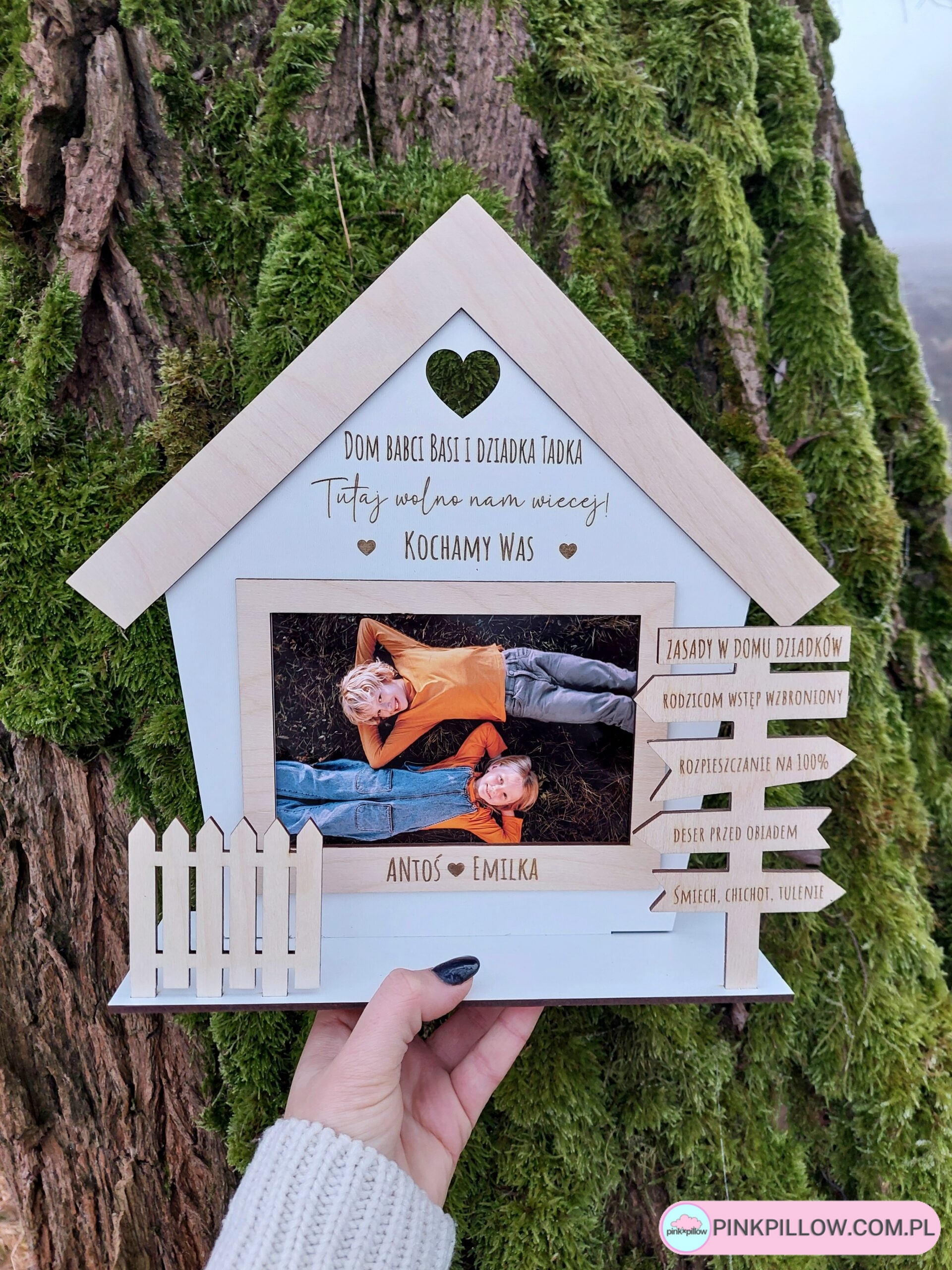 Personalizowany prezent dla Babci i Dziadka "Zasady w domu dziadków"
