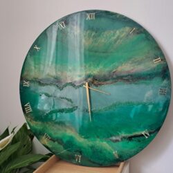 Duży Zegar Glamour 80 cm z żywicy