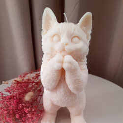 Duża Świeczka w kształcie Kota