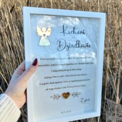 Grawerowane Podziękowania dla Dziadków Chrzest / Komunia